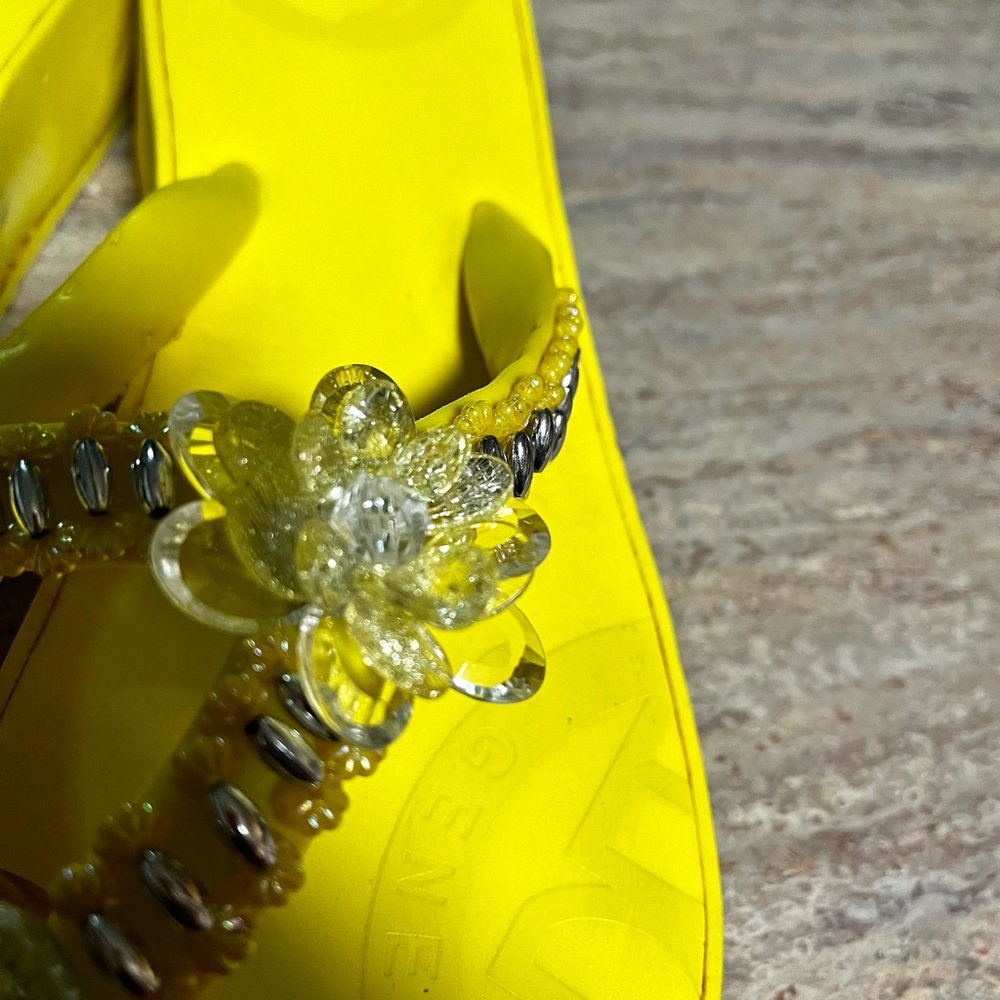 Bcbgeneration Yellow Platform Flip Flop Sandals - image 6